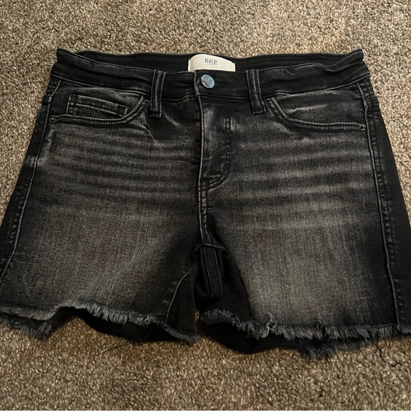 BKE Black Denim Shorts Size 26 - Picture 1 of 5